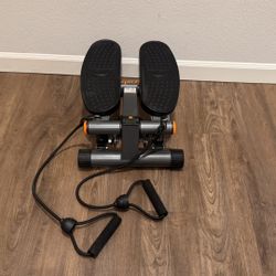 Mini Stepper with Resistance Bands – Compact Cardio & Strength Workout 