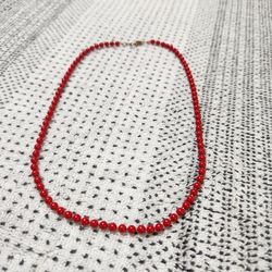 Red Bead Necklace
