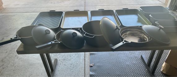 Our place pots pans and griddles and baking kitchen items