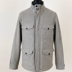 Men’s Heather Grey Wool Field Jacket
