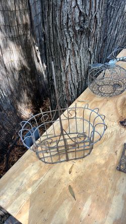 Antique Decorative Metal Wire Basket