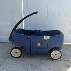 Step2 Kids Pull Wagon – Blue – With Seat & Seatbelts