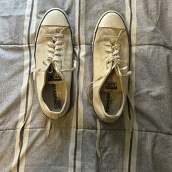White Converses All Star, Men Size 11.5