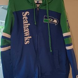 Seattle Seahawks Men's Starter Hoodie Sweatshirt Size Large 