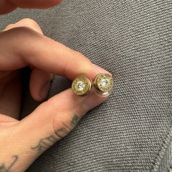 Bullet Diamond Earrings