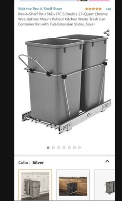 Under Mount Kitchen Waste Container Trash Cans with Soft-Close Slides