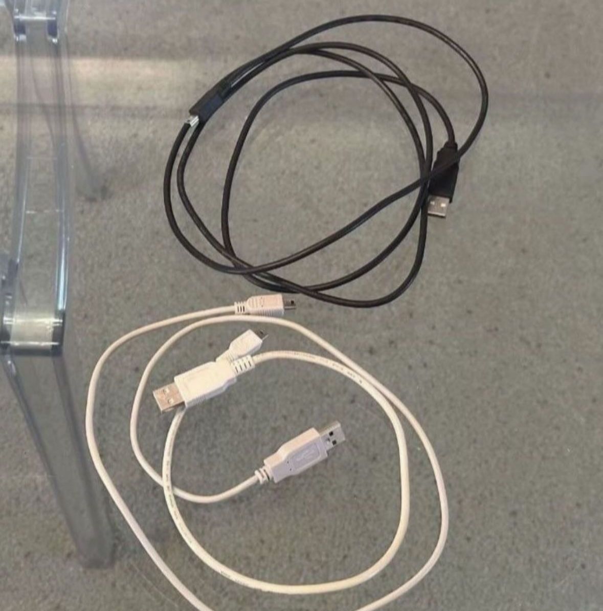 USB-A To USB Mini Cable Charging Phone Electronics Camera 18”, And 6 Ft