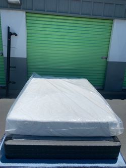 Queen Size Bed and metal frame