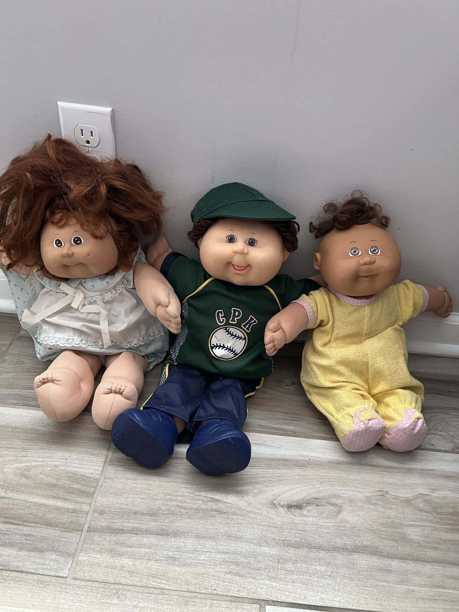 Cabbage Patch Doll Figures Lot Of 3