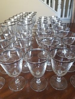 Large lot of glasses