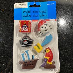 Pirate Birthday Candles Set of 6