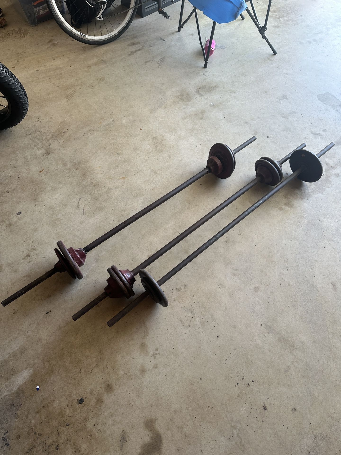 Old School Barbell Weights