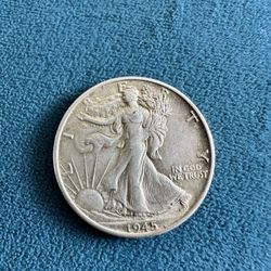 1945-S Walking Liberty Half Dollar – 90% Silver – San Francisco Mint