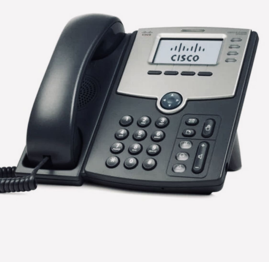 NEW CISCO PHONE The Cisco SPA514G is a professional 4-line VoIP phone that includes traditional features such as call forwarding, redialing, speed dia