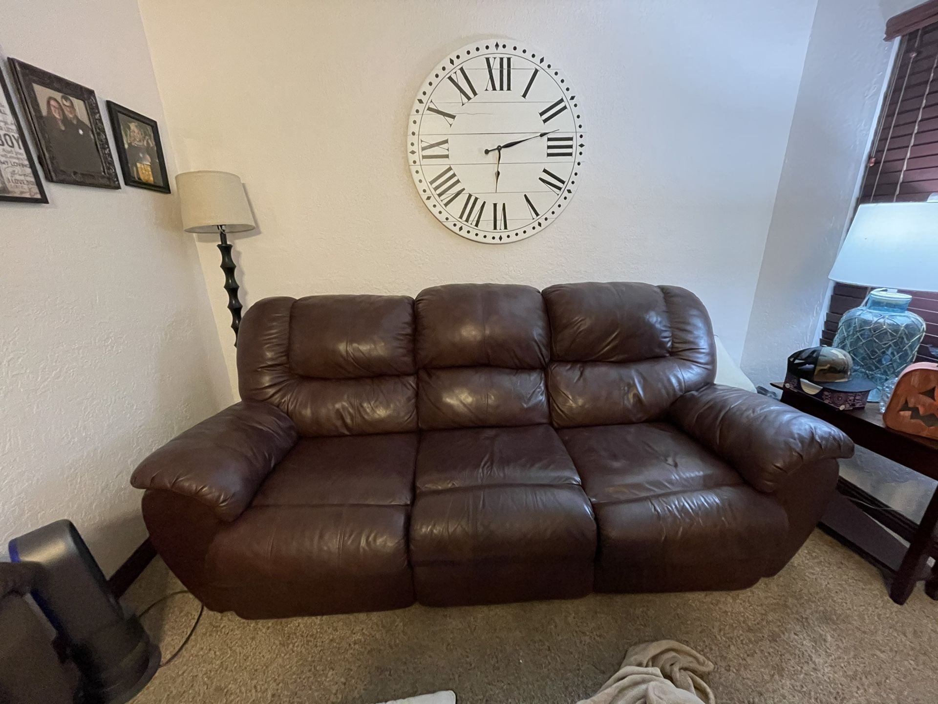 Leather couch