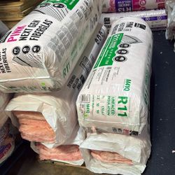 Insulation R11 Bag (Batt) $50 Each 170 Sqft Per Bag Unfaced For 2x4 