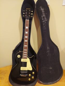 electric guitar with case 