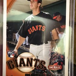 2010 Topps Emerald Nuts San Francisco Giants - Buster Posey #1 (RC)