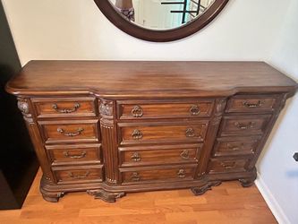 Large Dresser or Buffet carved wood