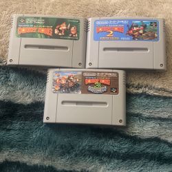 Sfc  (Japan) Games  Donkey Kong 1,2,3