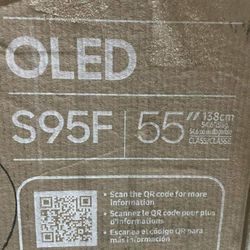 Samsung - 55” Class S95F Series OLED 4K UHD SamsungVision AI Smart Tizen TV 