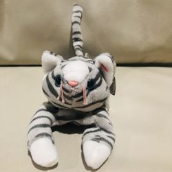 Ty Beanie Baby Silver The Cat