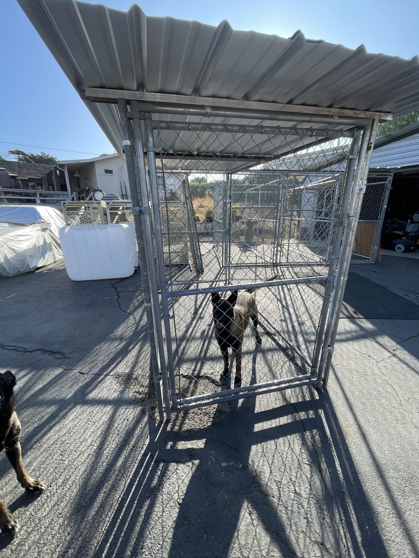 Kennel run dog cage enclosure chain link galvanized 4’ x 8,10,’12’ x6