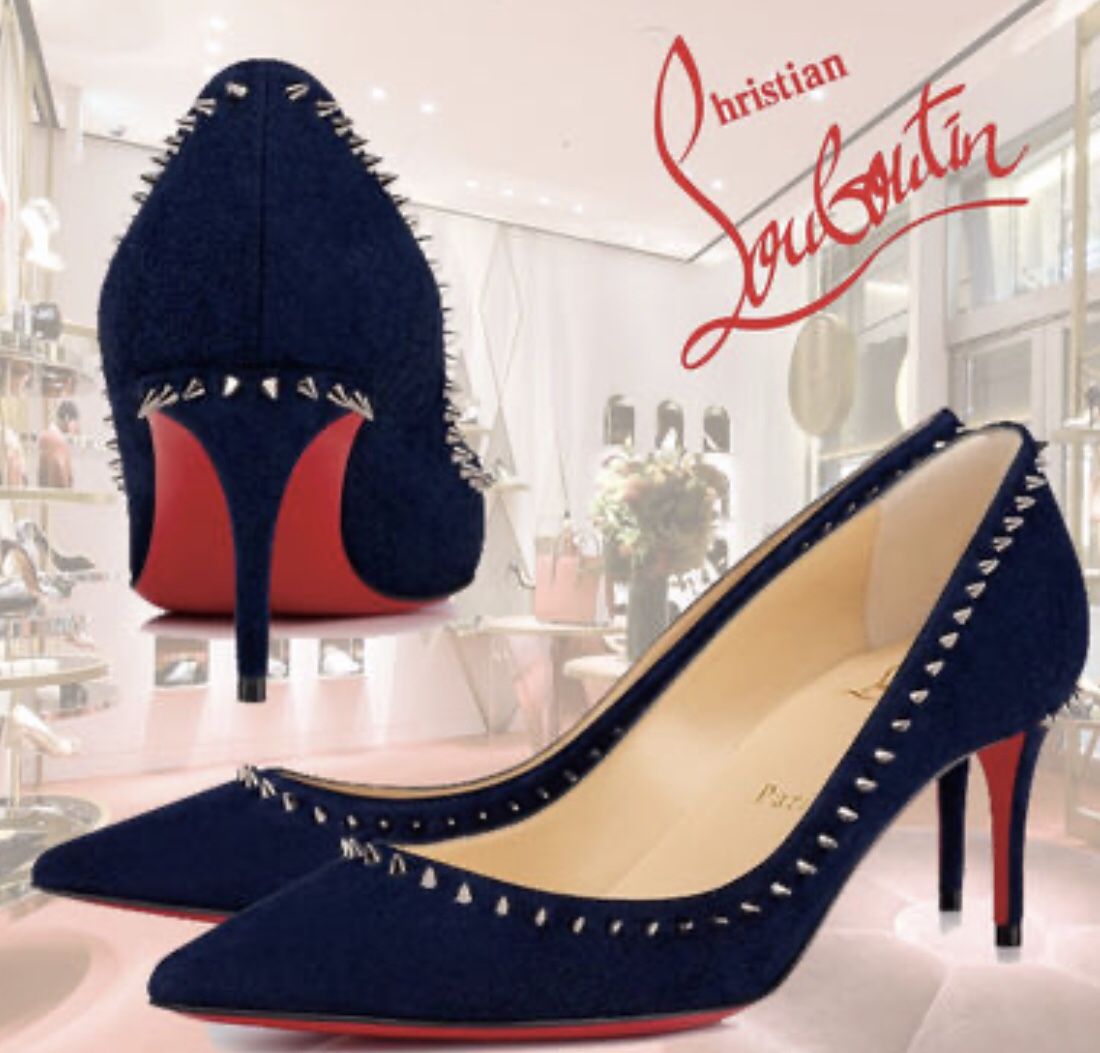 Authentic Christian Louboutin Spiked heels size 5