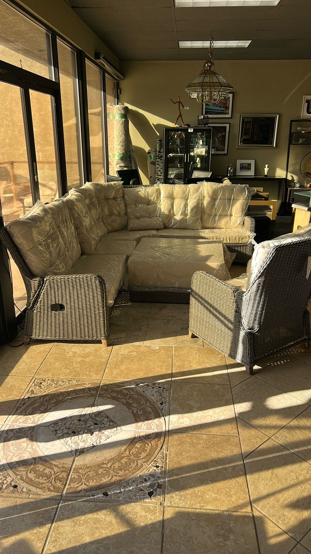 Wicker Sectional Set