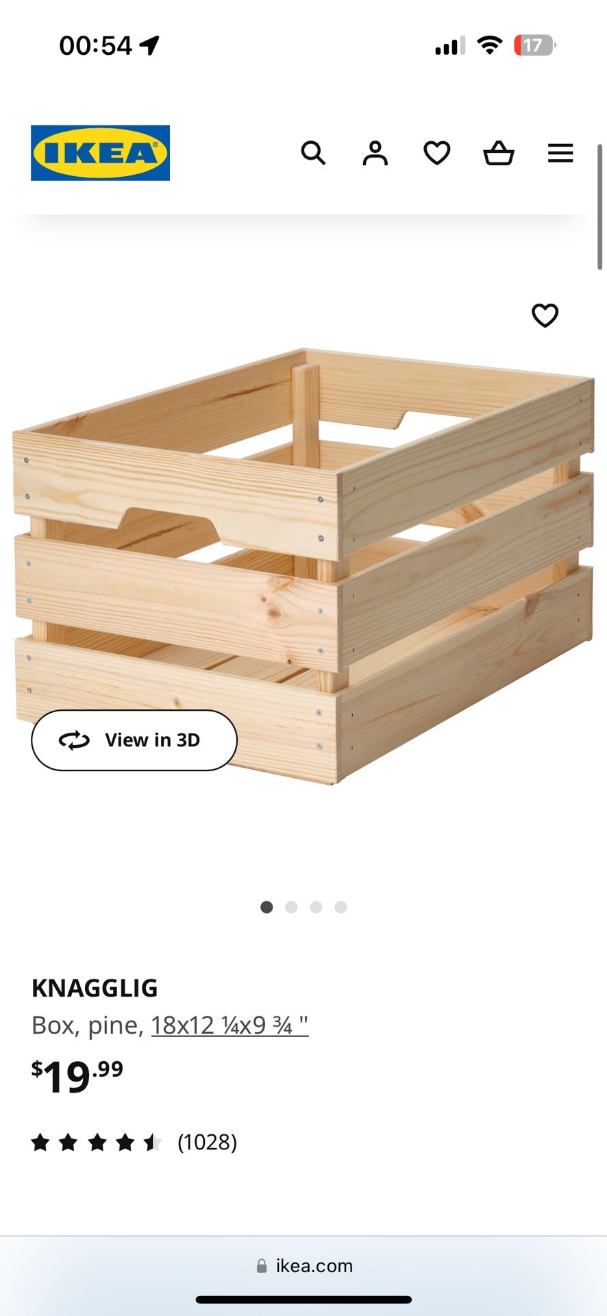 IKEA Knagglig Pine Crates 