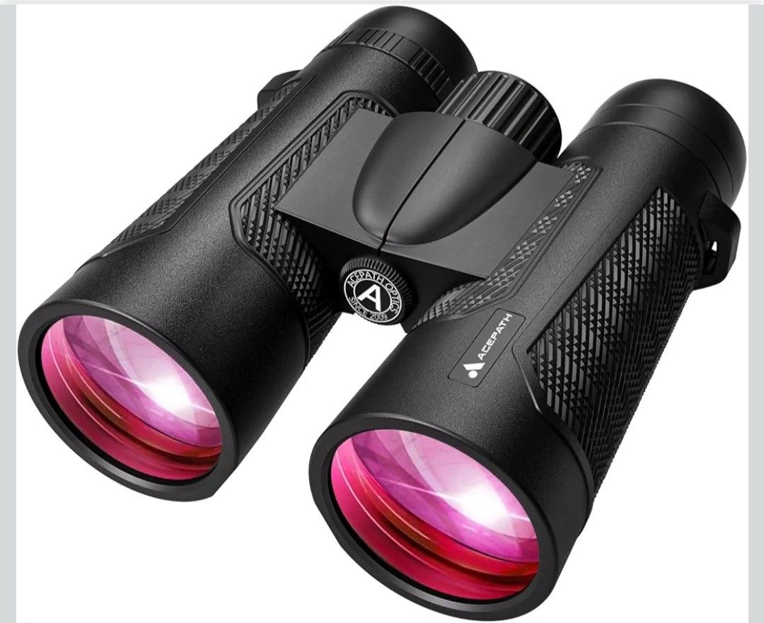 15x56 Binoculars for Adults High Powered - Large View Waterproof Binoculars with Clear Low Light Vision - Compact Binocular Essentials for Hunting Cam