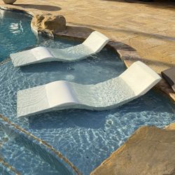 Pool Ledge Lounge Chairs