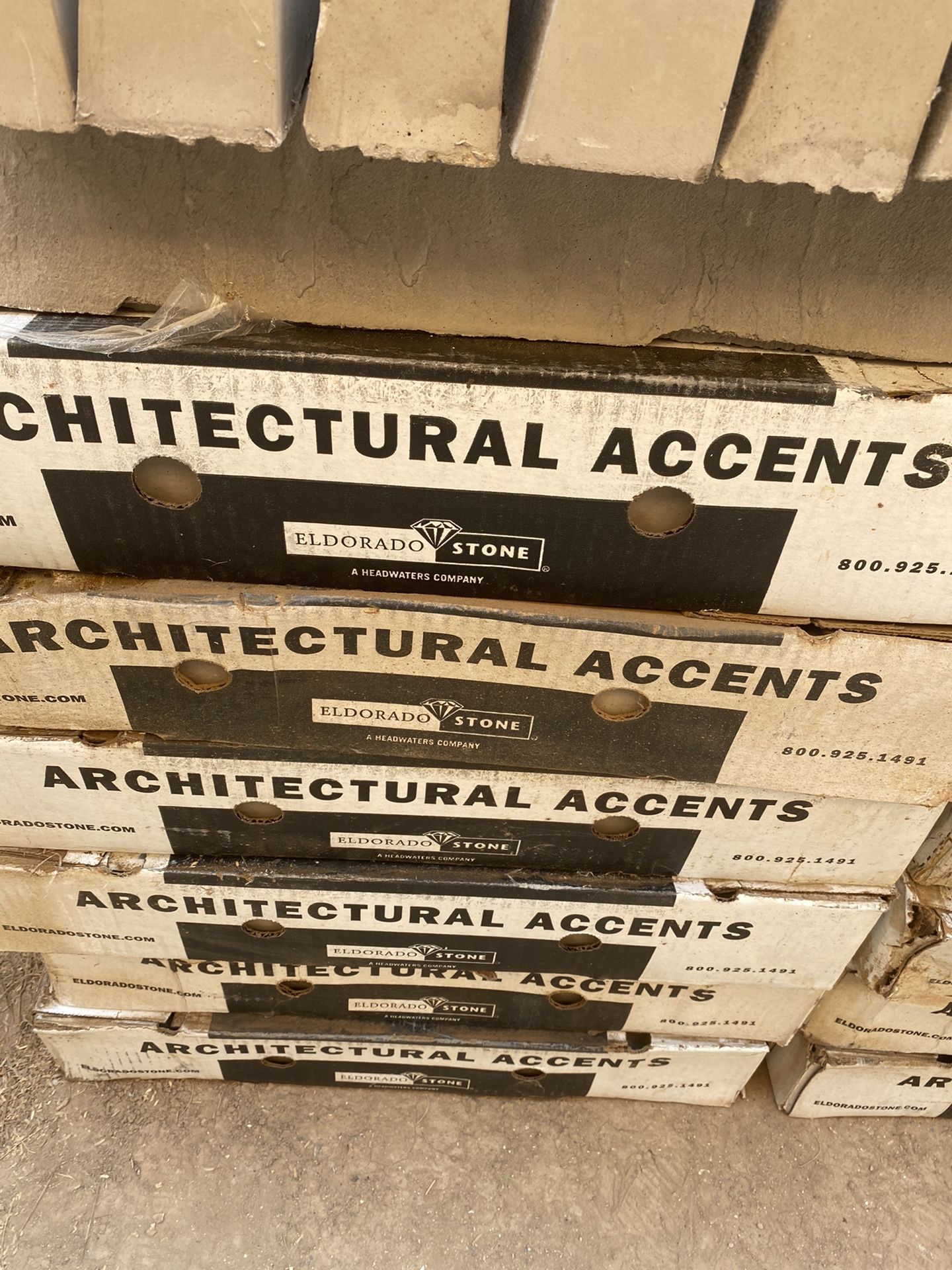 NEW 16 BOX THE ARQUITECTURAL ACCENTS STONE PERFECT CONDITION EVERY BOX HAVE 7 PIECES
