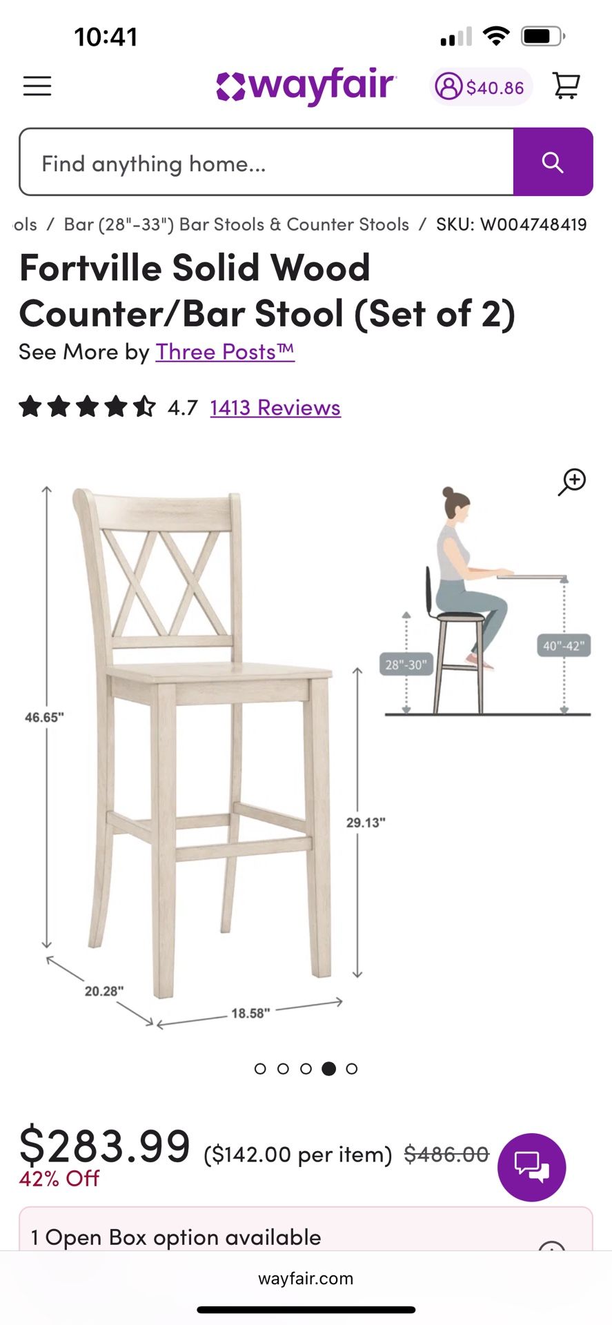 Bar Height Stools (2)