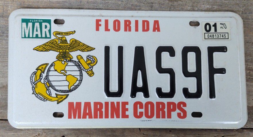 Florida Marine Corps License Plate