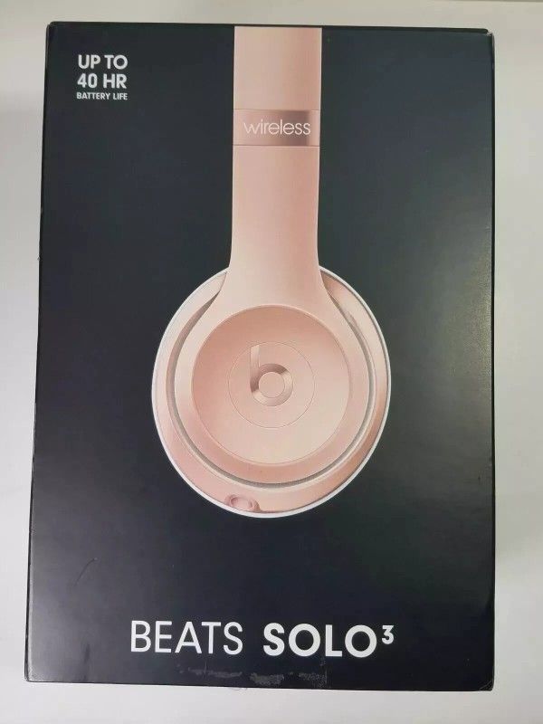 Beats Solo 3 Solo3 Wireless On-Ear Bluetooth Headphones Rose Pink