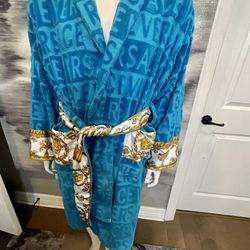 Blue Versace robe