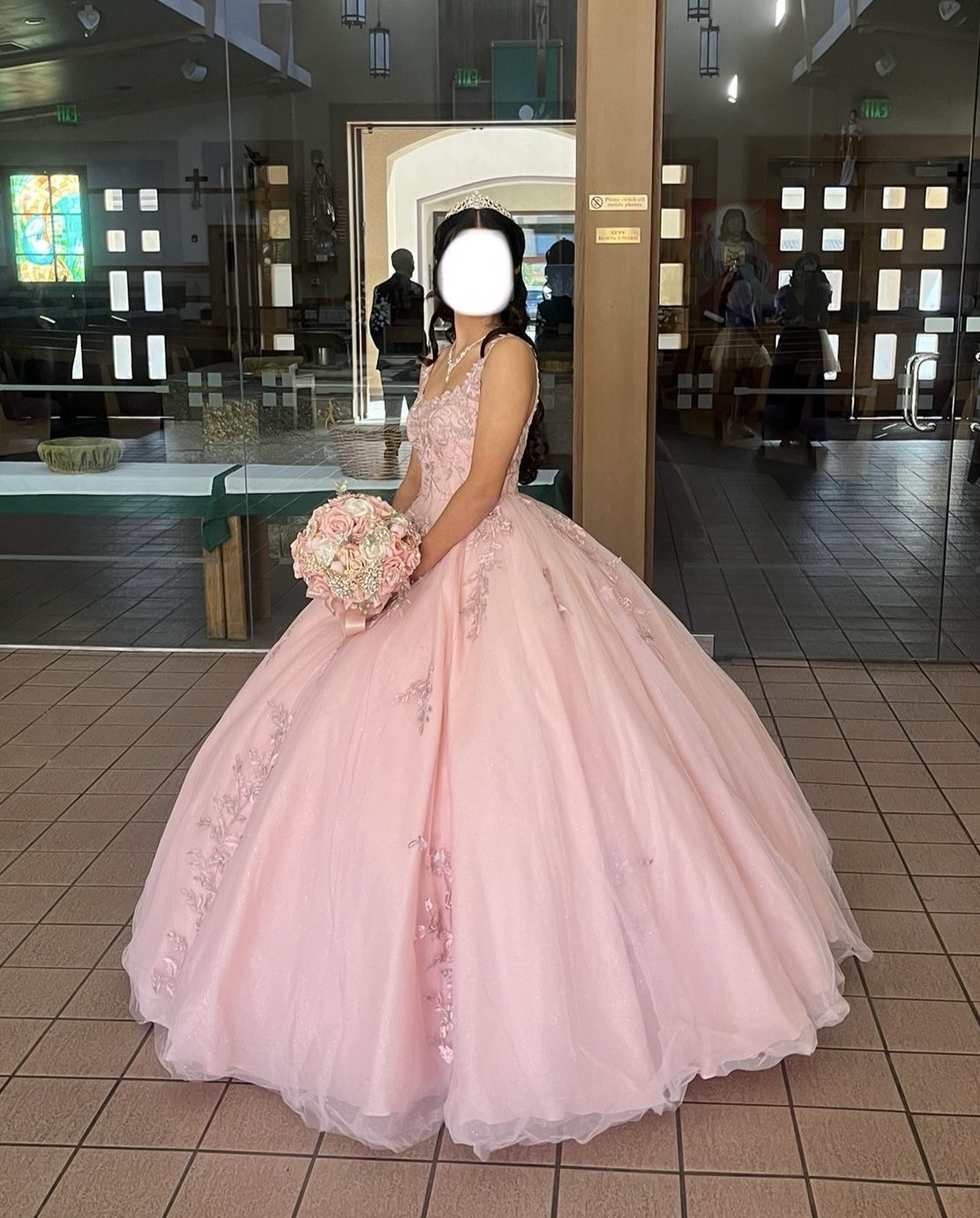 Quinceanera Pink Dress Size XS