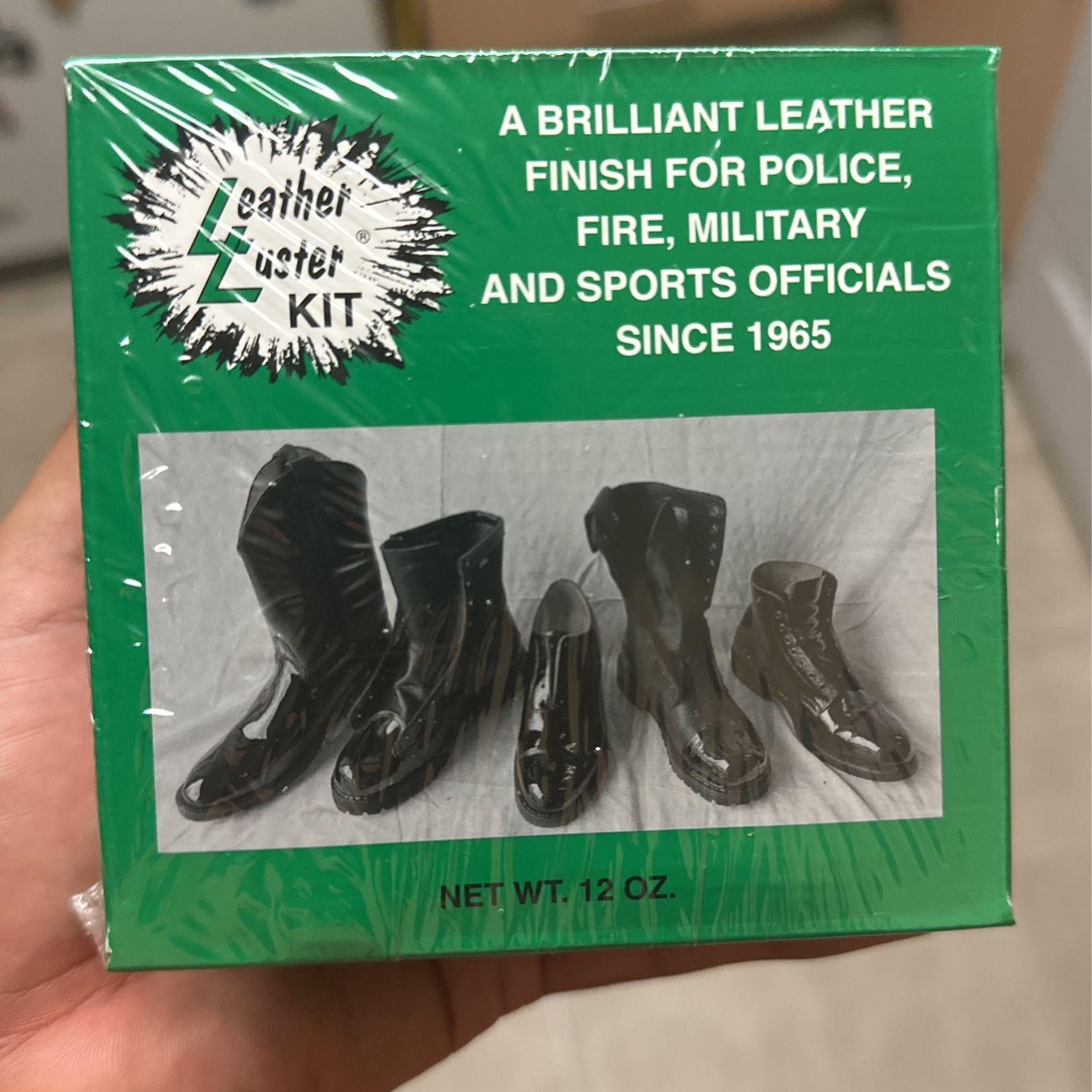 Leather Luster High Shine Shoe Polish Kit