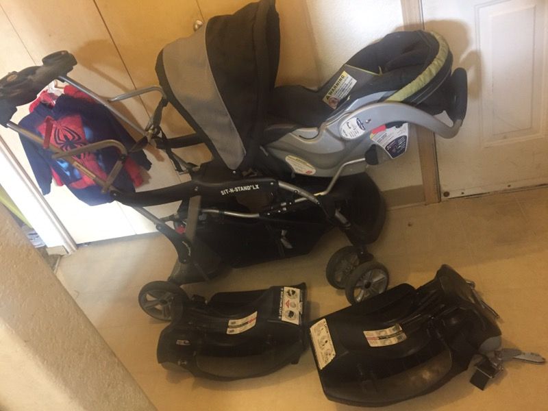 Sit n stand stroller