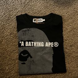 BAPE black and white tee shirt