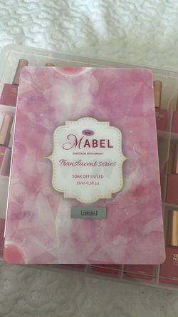 Mabel translucent series soak off UV/LED pro gel nail polish set