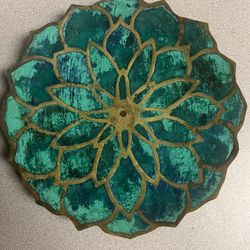 Mendoza Brass Lotus Plate