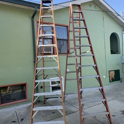 2x 12 Foot Ladders 