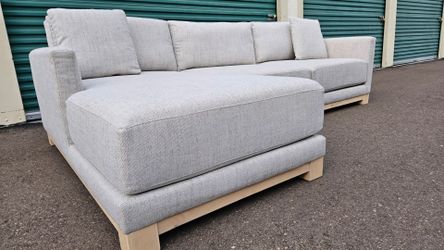 FREE DELIVERY!!! Crate & Barrel "Gather" 2pc Sectional Couch ($4K Retail...60% OFF!!!)