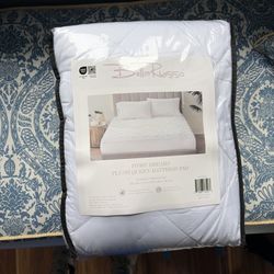 BelleRusso Ivory Dreams Plush Queen Mattress Pad
