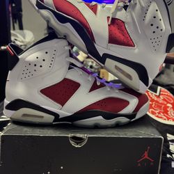 Jordan 6”Carmine” Size 11M