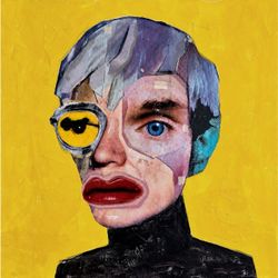 Massive Original Portrait of Andy Warhol Painting