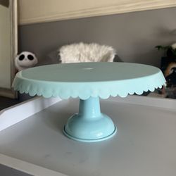 Teal Cake Stand Decor 