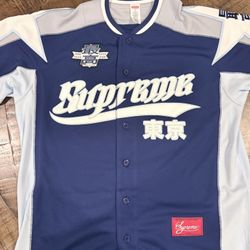 Supreme SS26’ week 7 Size M Supreme Stars Baseball Jersey Navy